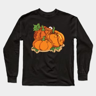 Watercolor Pumpkin, Halloween Party, Spooky Pumpkin Long Sleeve T-Shirt